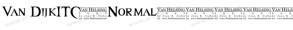 Van DijkITC-Normal字体转换